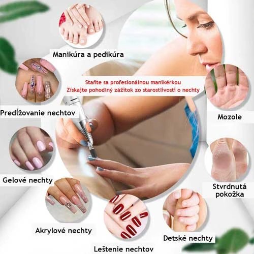 Jedinečná elektrická brúska na nechty